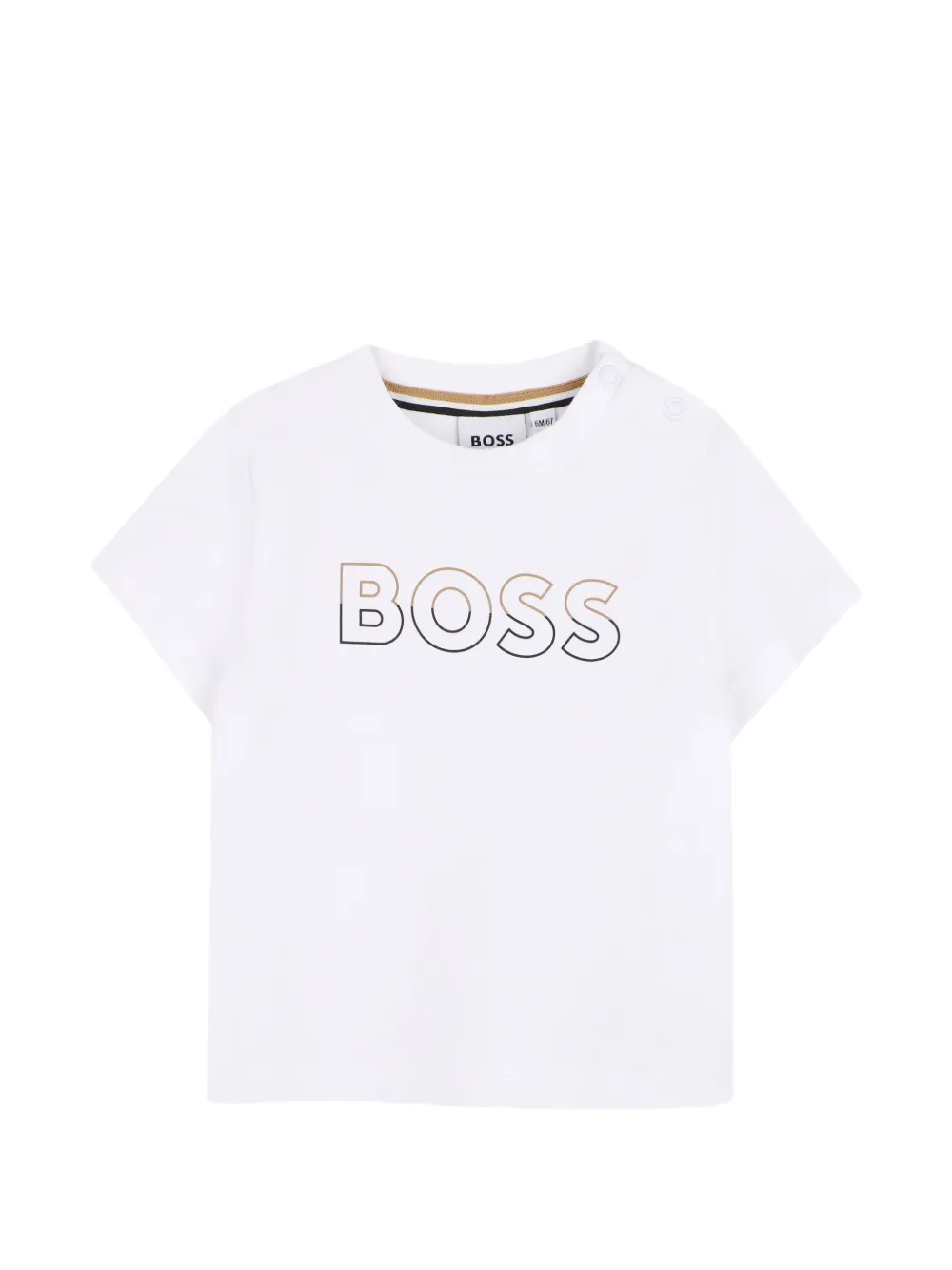  Boss Kidswear Drawstring T-shirt And Shorts Set - White 