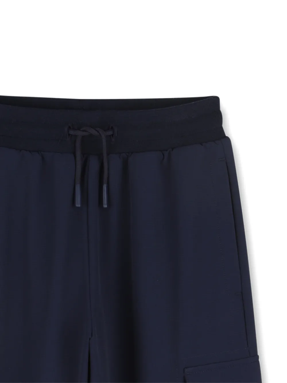 BOSS Kidswear Trainingsbroek met cargo zak en trekkoord Blauw