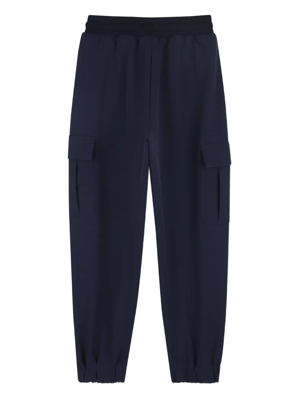 BOSS Kidswear Trainingsbroek met cargo zak en trekkoord Blauw