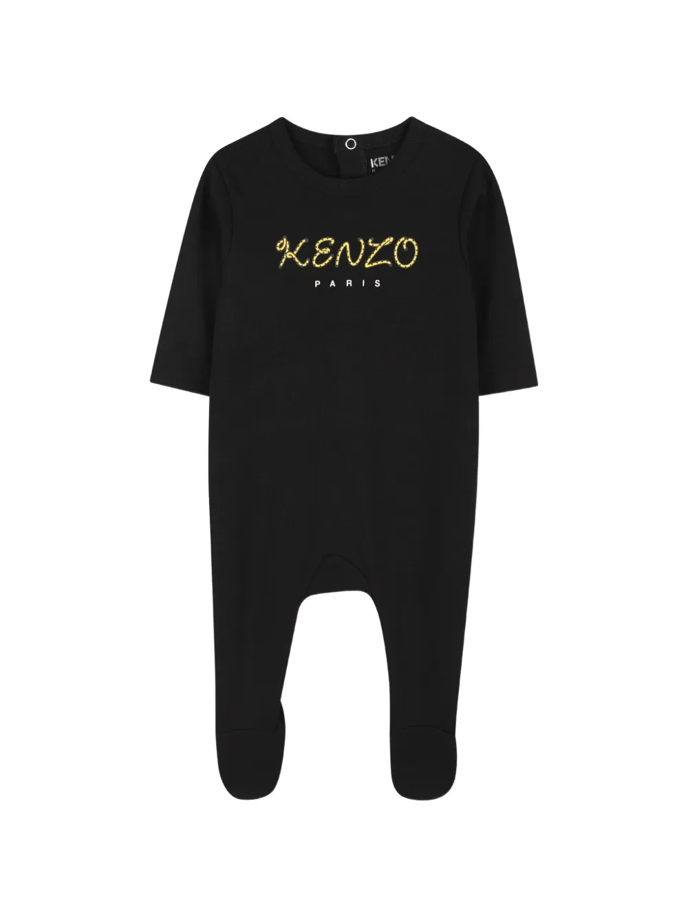 Kenzo Kids Tweedelige pyjamaset met geborduurd logo Zwart