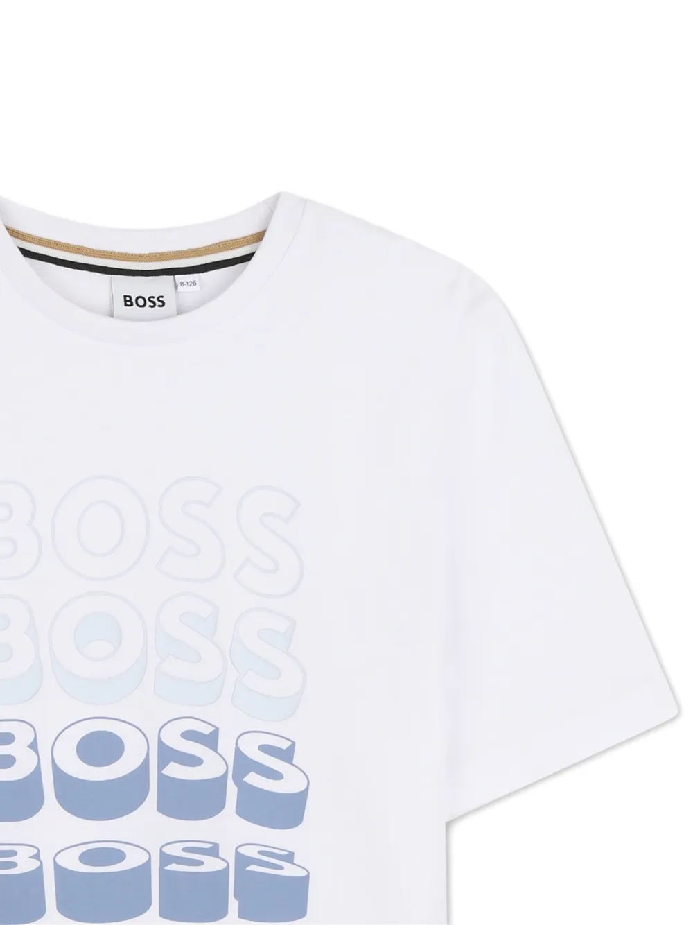  Boss Kidswear T-shirt Con Logo - Bianco 