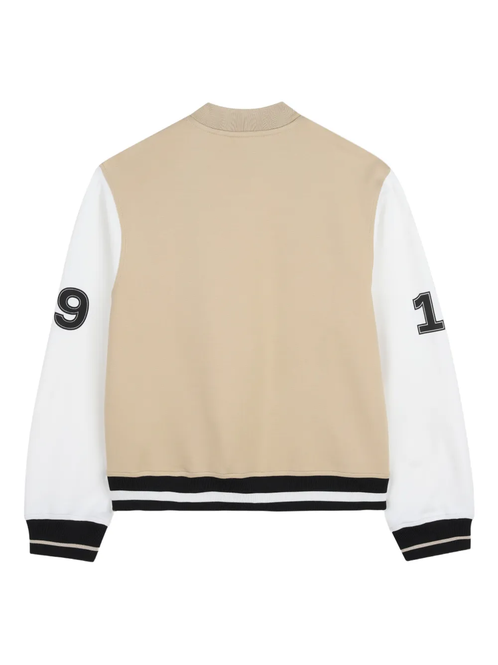  Dkny Kids Number-appliqué Bomber Jacket - Neutrals 
