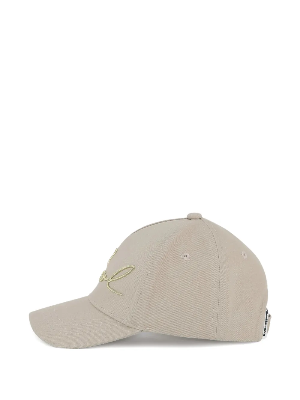  Karl Lagerfeld Kids Embroidered Cap - Neutrals 