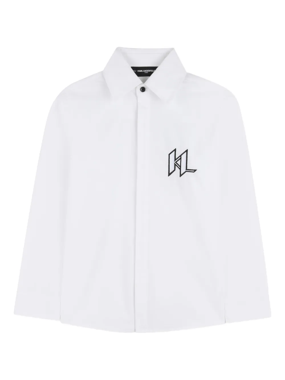 Karl Lagerfeld Kids embroidered shirt - White
