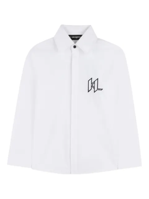 Karl Lagerfeld Kids embroidered shirt