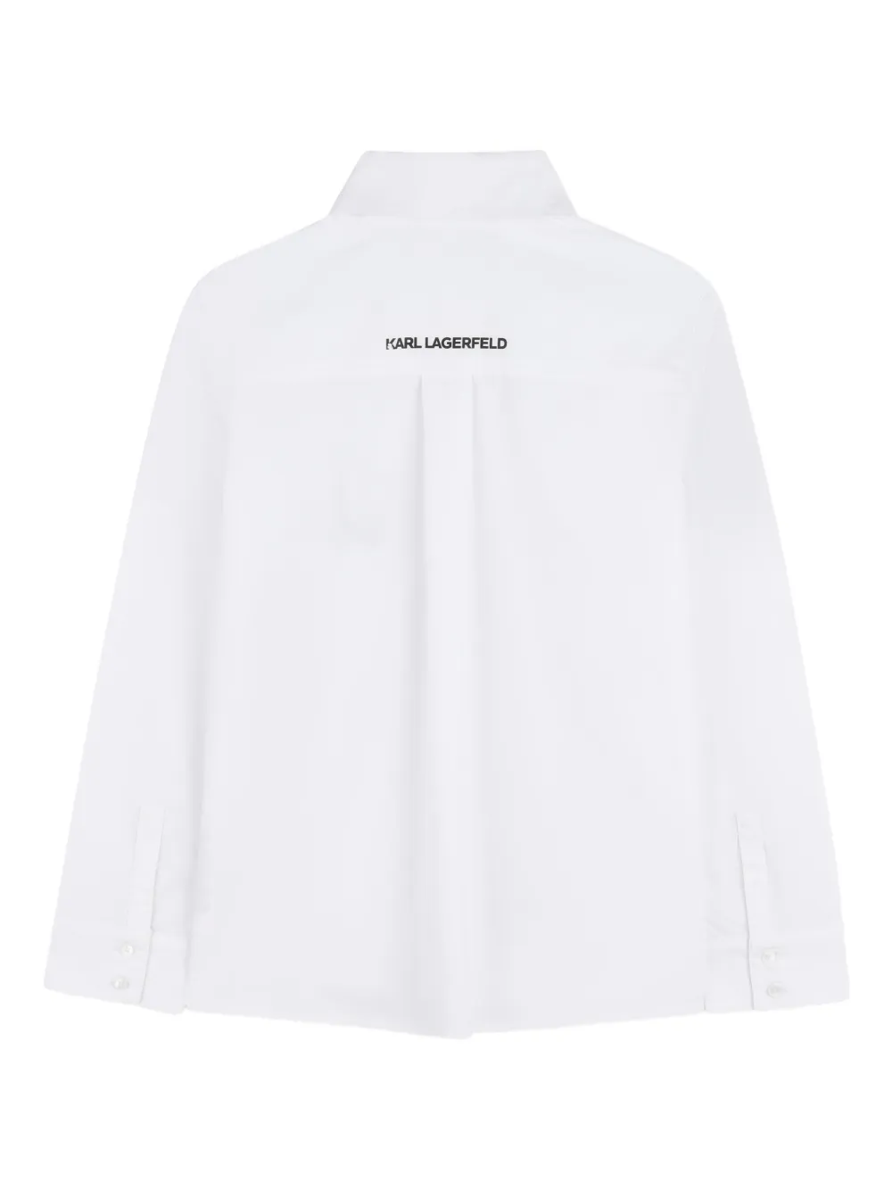 Karl Lagerfeld Kids Shirt met borduurwerk Wit