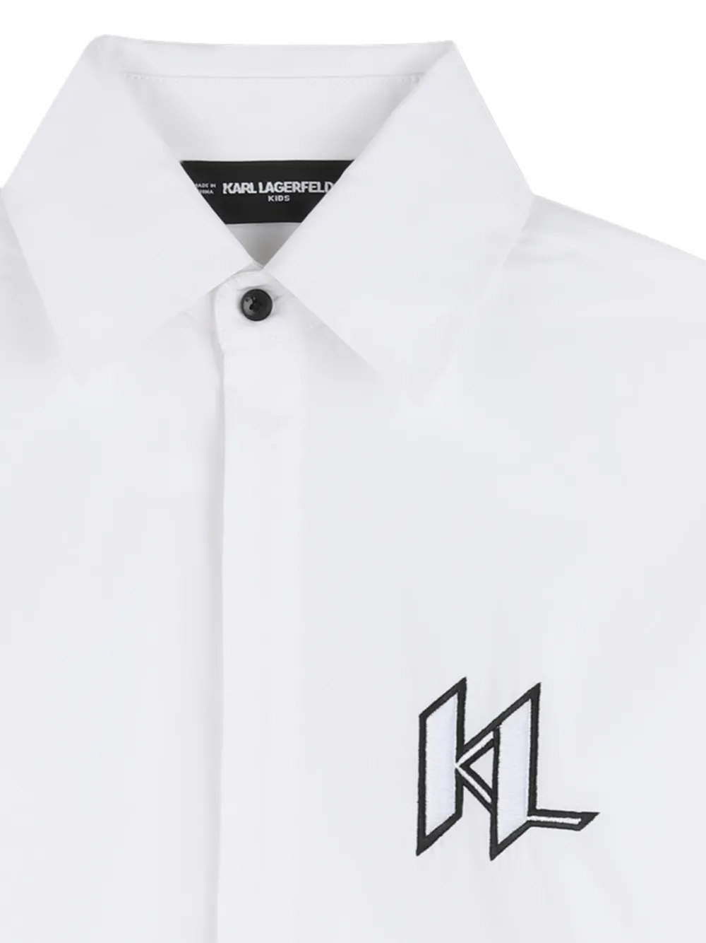 Karl Lagerfeld Kids Shirt met borduurwerk Wit