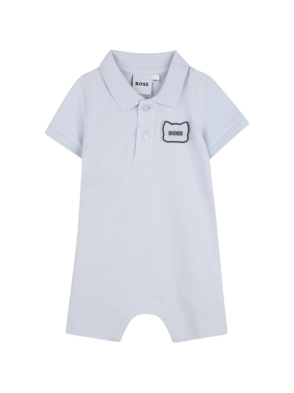 BOSS Kidswear Polo con applicazione - Blu