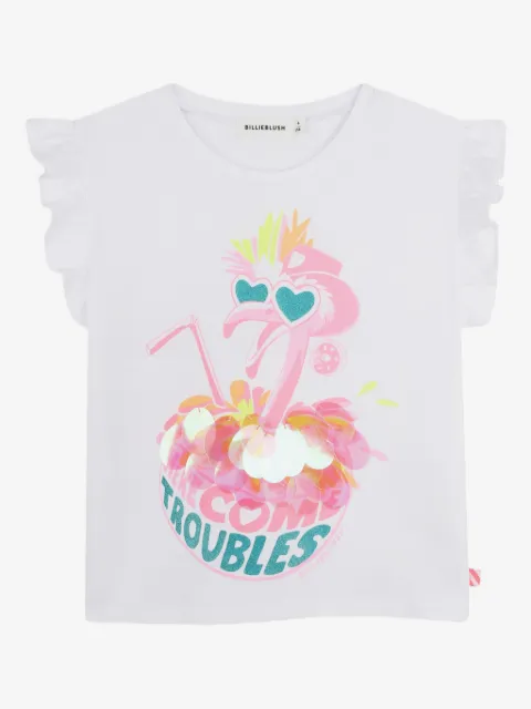 Billieblush playera con flamencos estampados