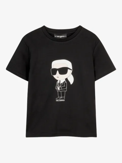 Karl Lagerfeld Kids playera con estampado gráfico