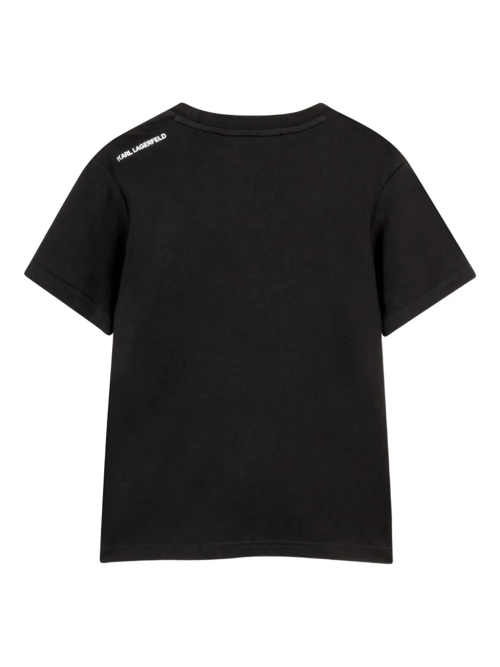 Karl Lagerfeld Kids T-shirt met grafische print Zwart