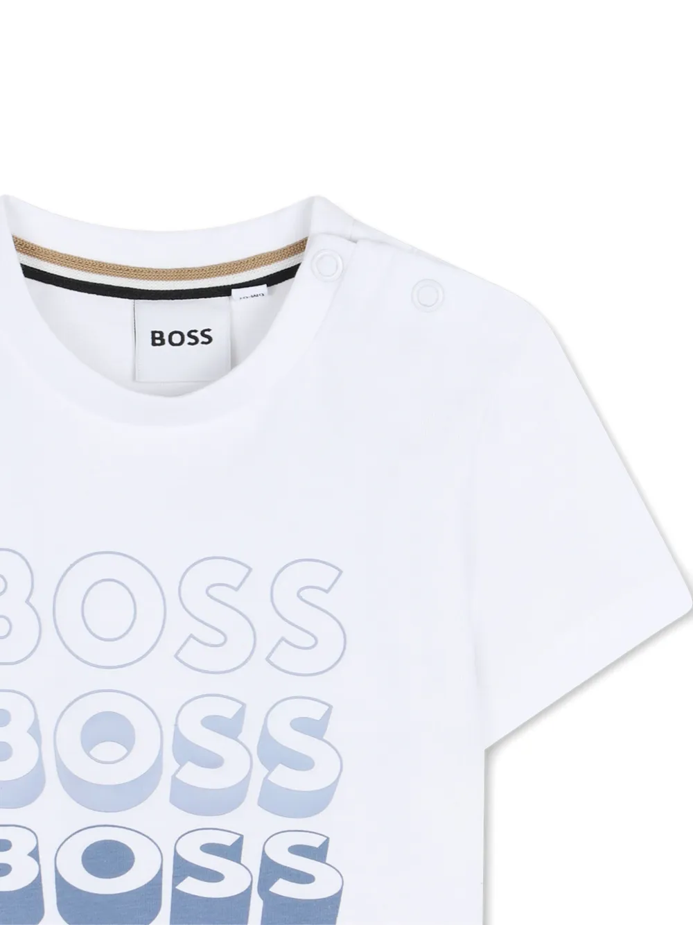 BOSS Kidswear T-shirt met grafische print Wit