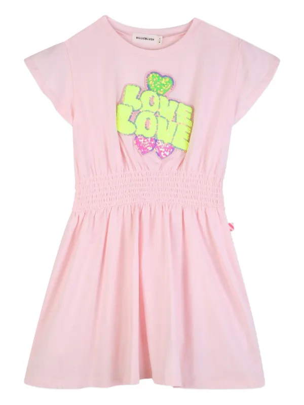 billieblush pink dress Billieblush sequin-embellished Dress | Pink