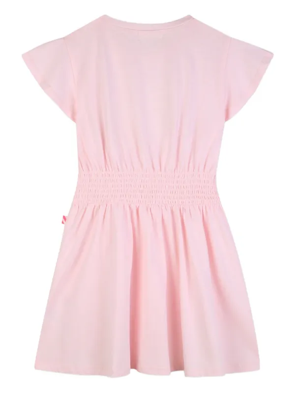 billieblush girls casual dresses Billieblush - Girls Pink Embroidered Tulle Dress