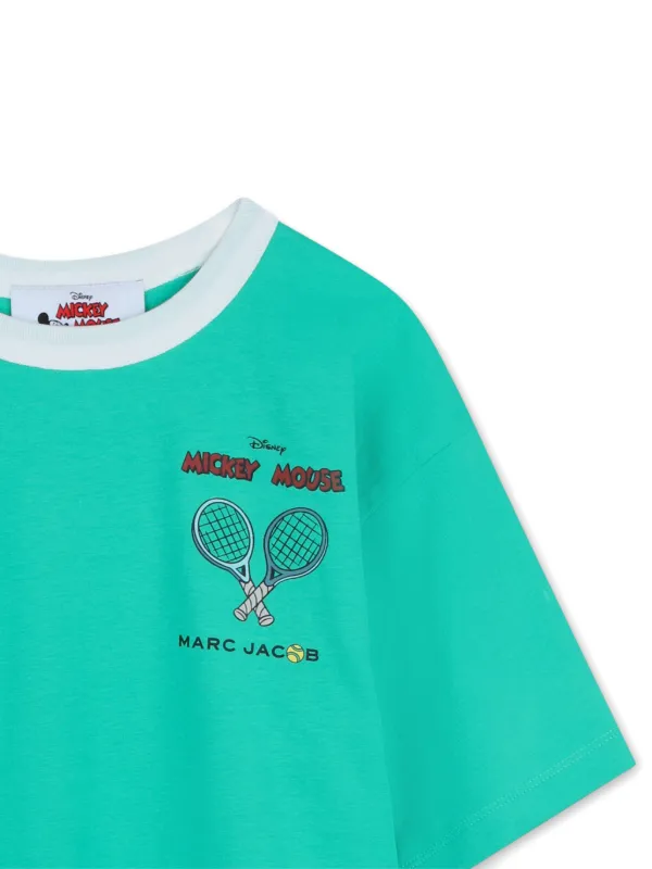Marc Jacobs Kids x Disney Mickey mouse-graphic T-shirt | Green