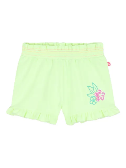 Billieblush ruffled floral-embellished shorts