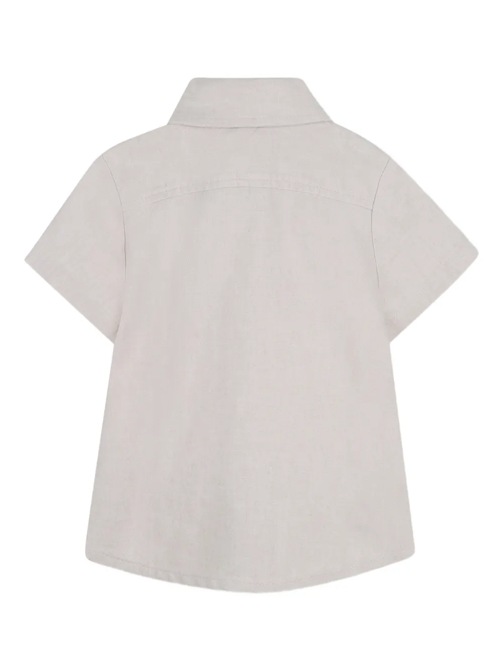 BOSS Kidswear Shirt met borstzak Beige