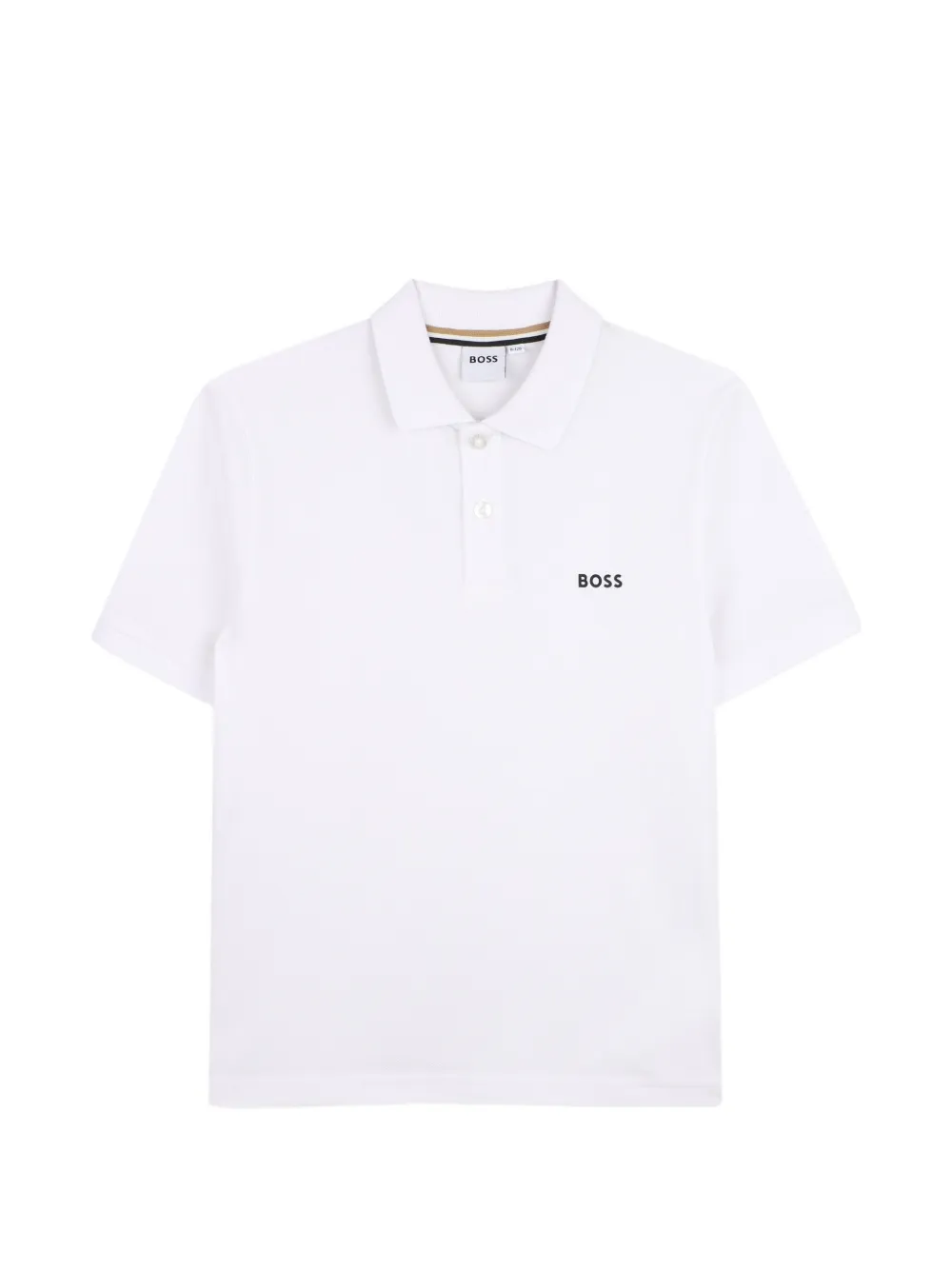BOSS Kidswear logo-print polo shirt - Bianco