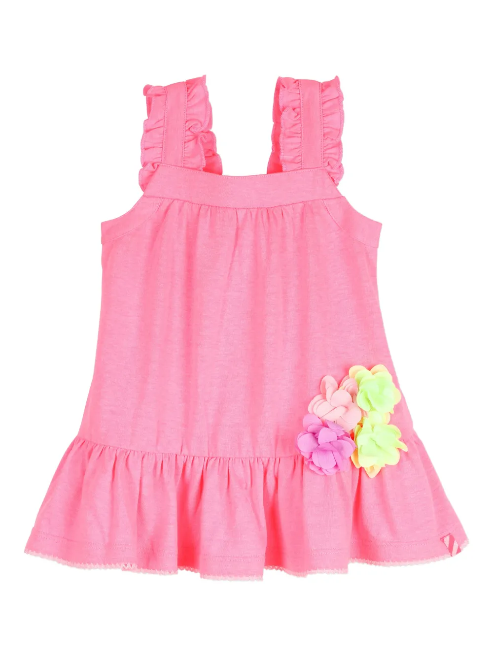 Billieblush sleeveless floral-appliqué dress - Pink