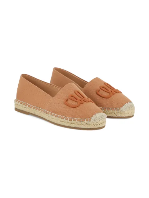 Chloé Kids alpargatas con logo bordado