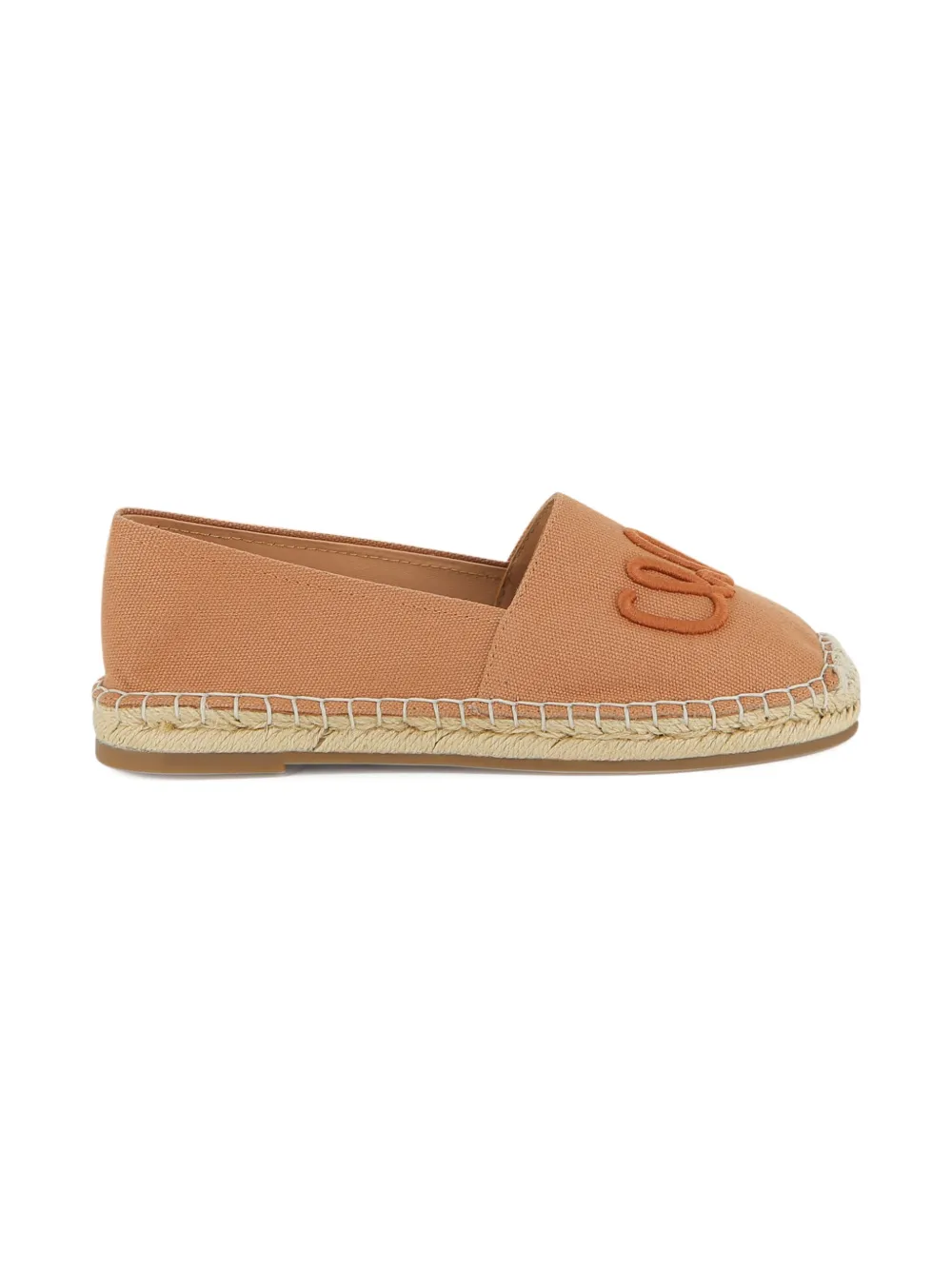Chloé Kids Espadrilles met geborduurd logo Bruin