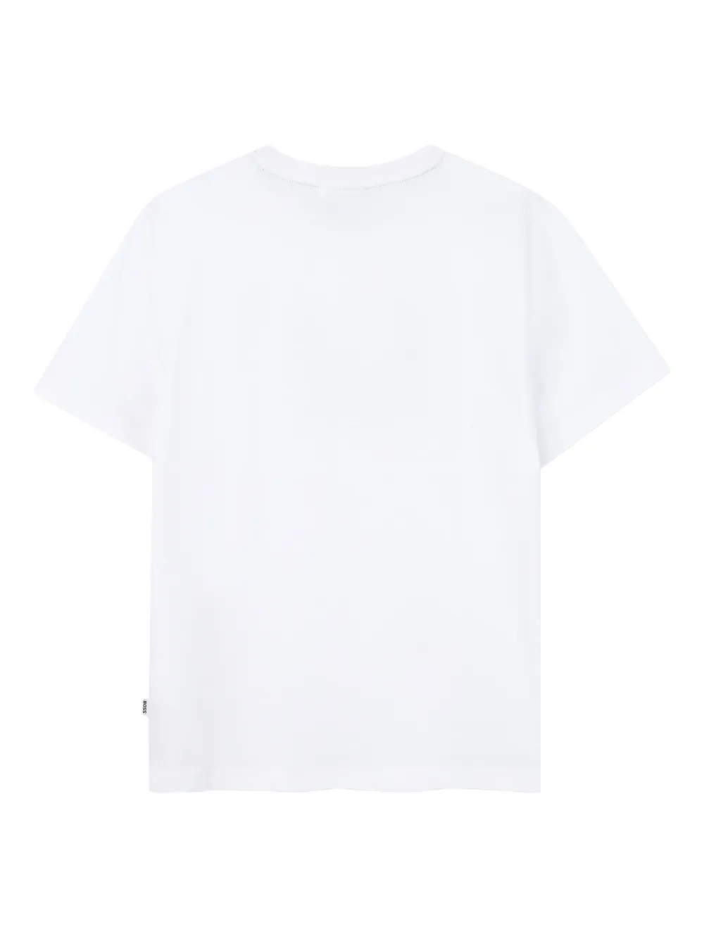 BOSS Kidswear T-shirt met ronde hals en grafische print Wit