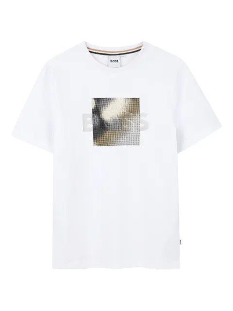 BOSS Kidswear crew-neck graphic-print T-shirt