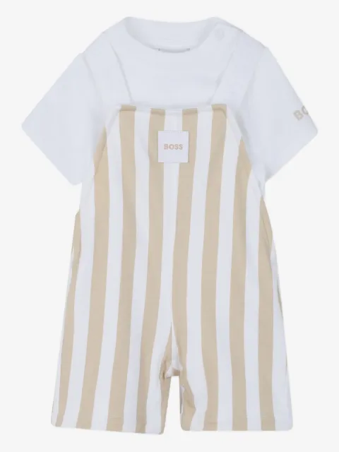 BOSS Kidswear striped babygrow set