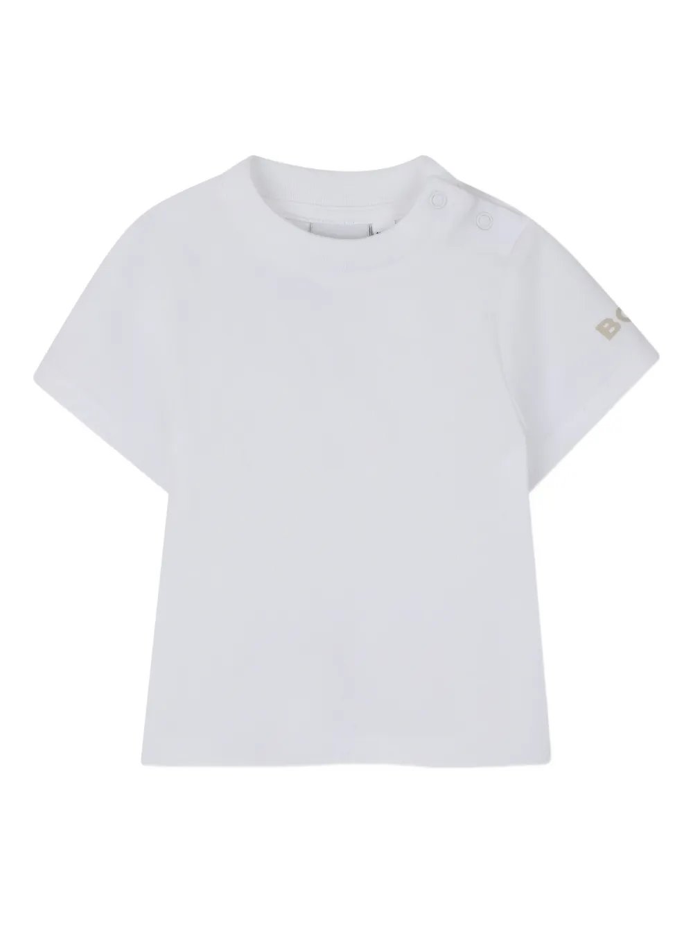 BOSS Kidswear Top broek muts en slabbetje Wit