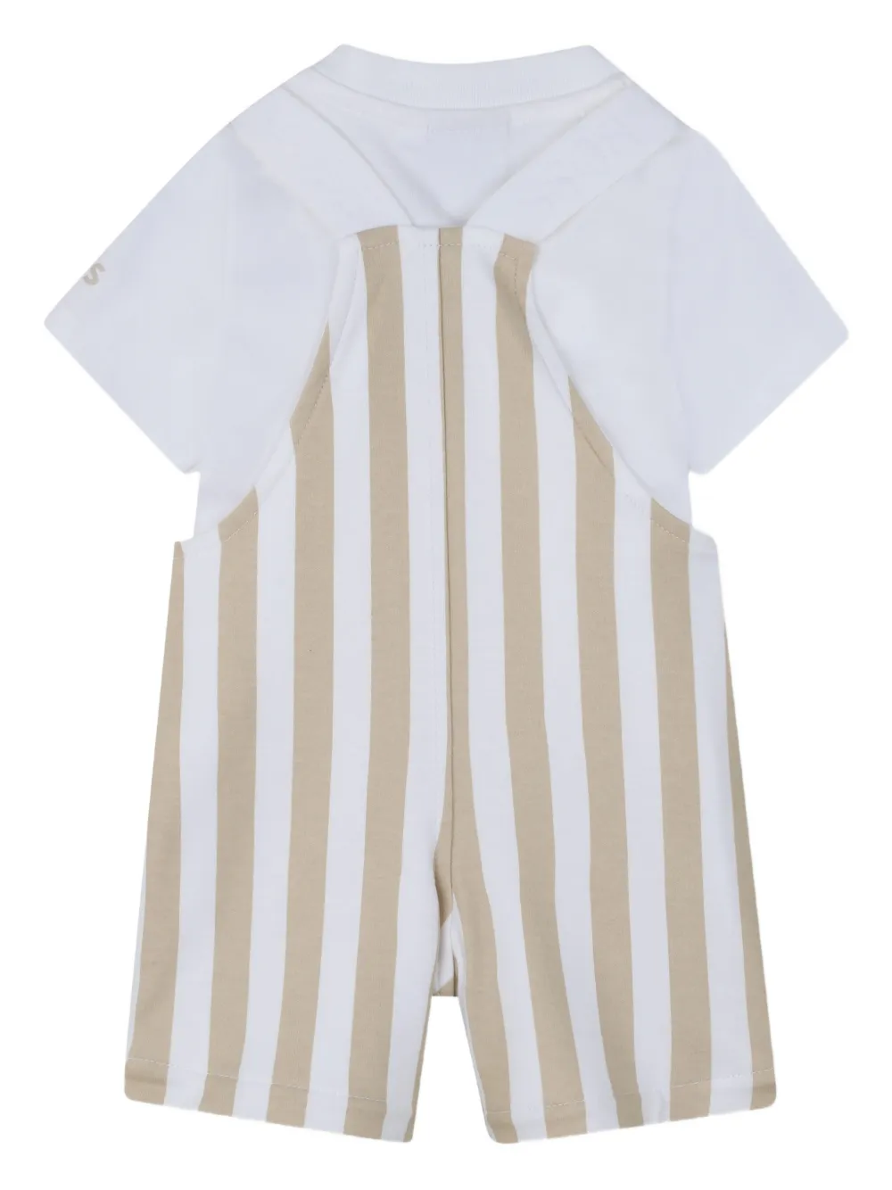BOSS Kidswear Top broek muts en slabbetje Wit