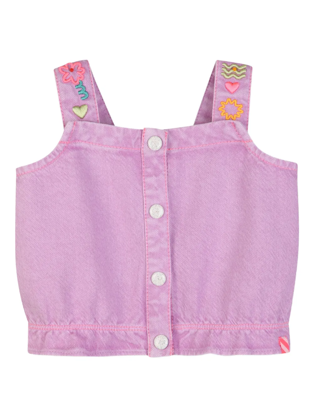 Billieblush Set shorts con ricamo - Viola