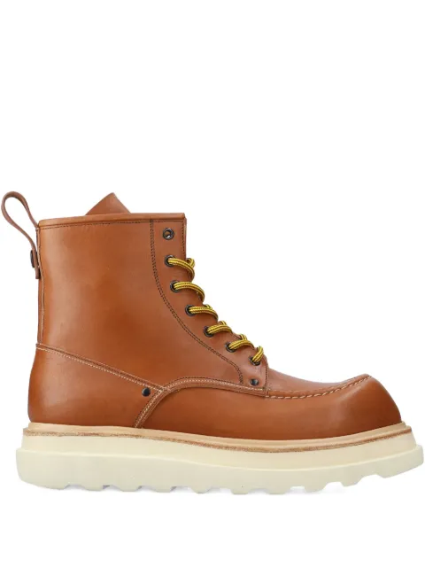 Premiata lace-up leather boots