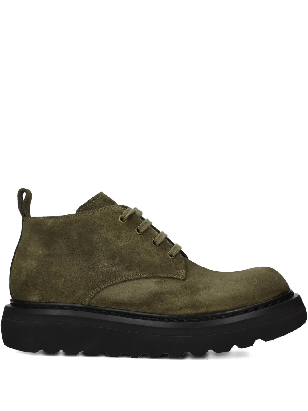 Premiata lace-up suede boots | Green | Image 1