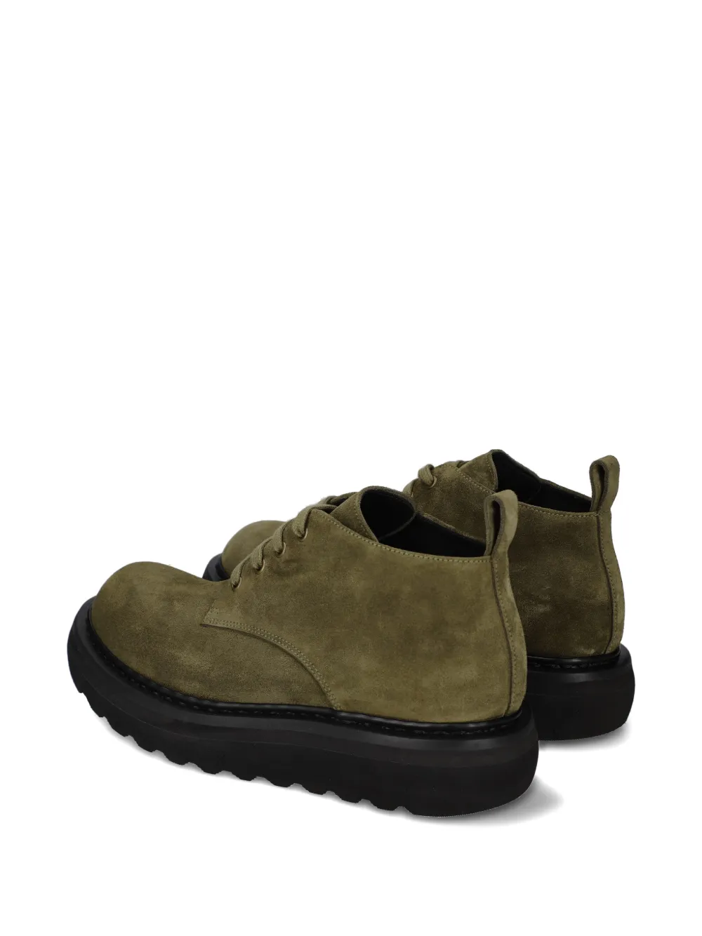 Premiata lace-up suede boots Groen