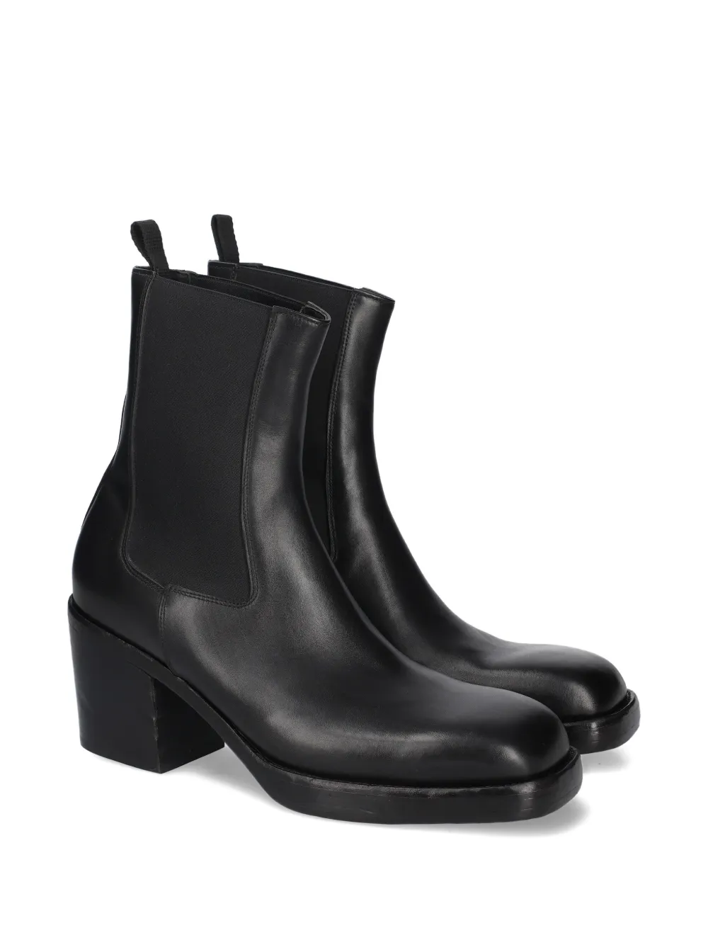 Premiata block-heel chelsea boots Zwart