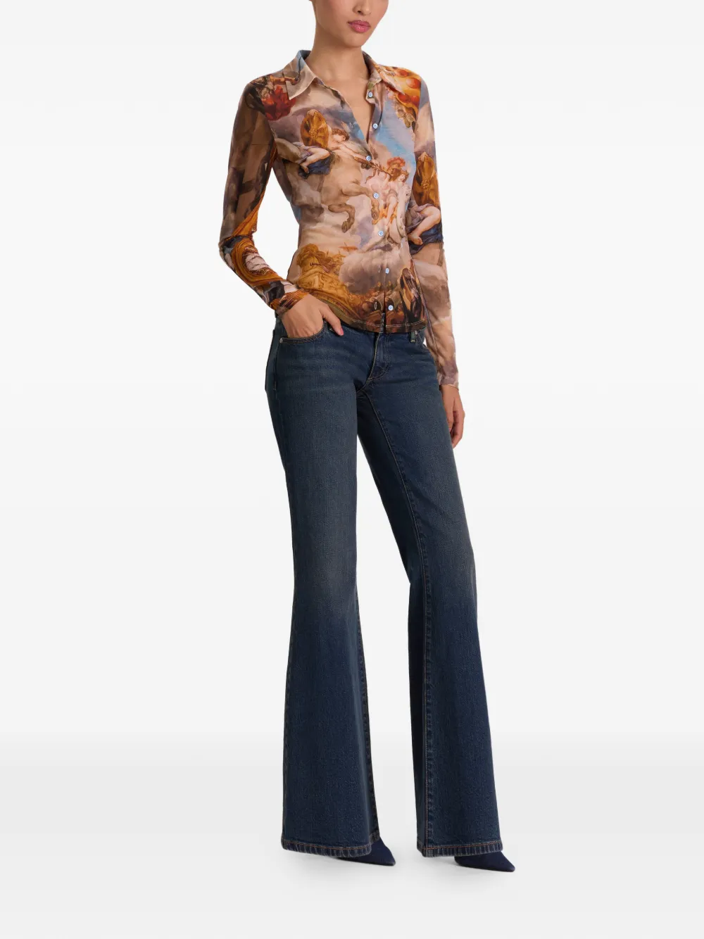  Alice + Olivia Button-down Shirt - Neutrals 