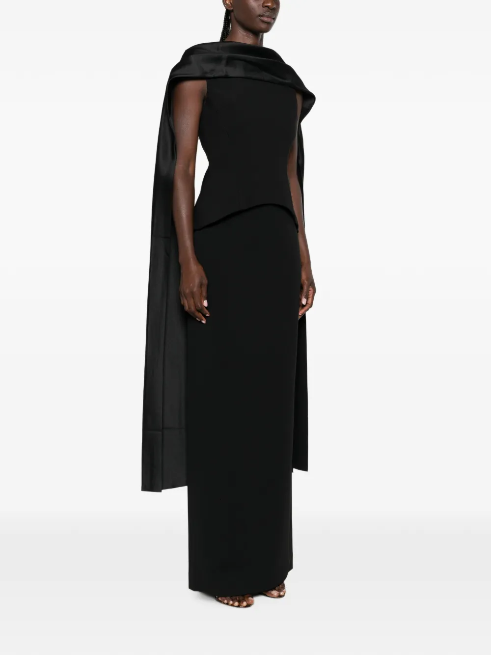 Solace London Annie maxi-jurk Zwart