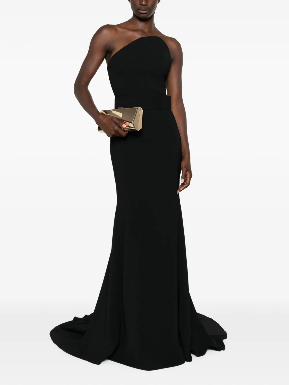 Solace London Seraphina maxi-jurk met ceintuur Zwart