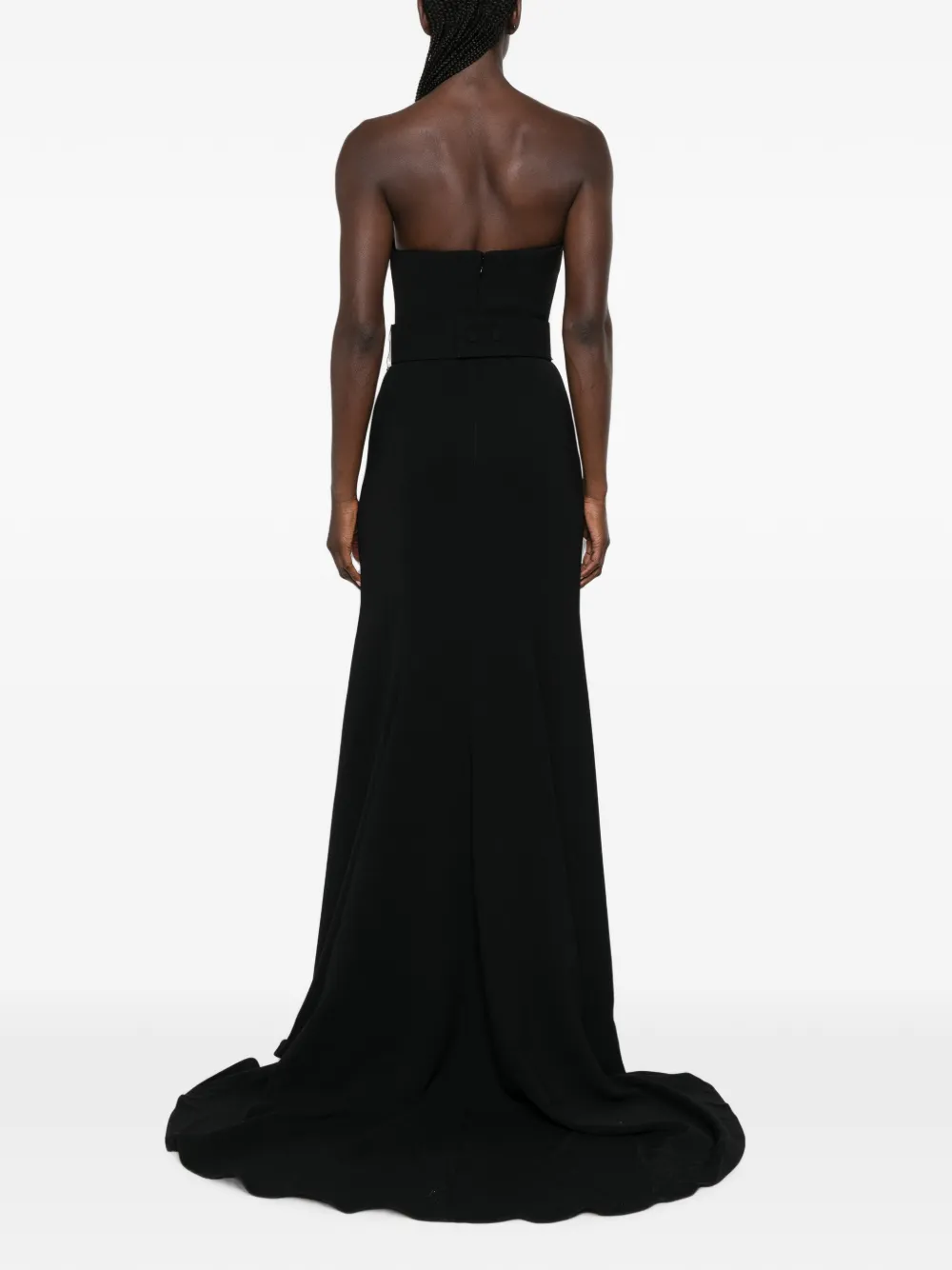 Solace London Seraphina maxi-jurk met ceintuur Zwart
