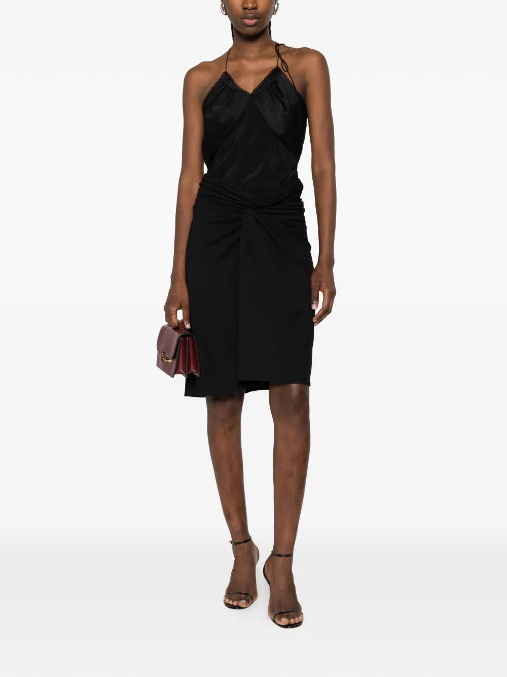 Victoria Beckham Gesmockt hemd Zwart