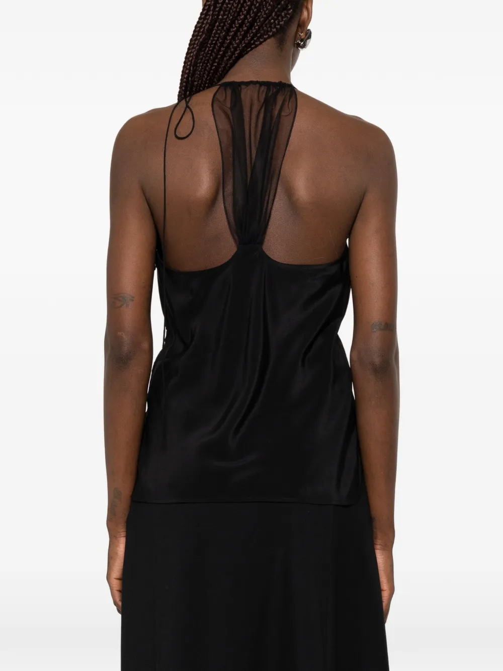 Victoria Beckham Gesmockt hemd Zwart