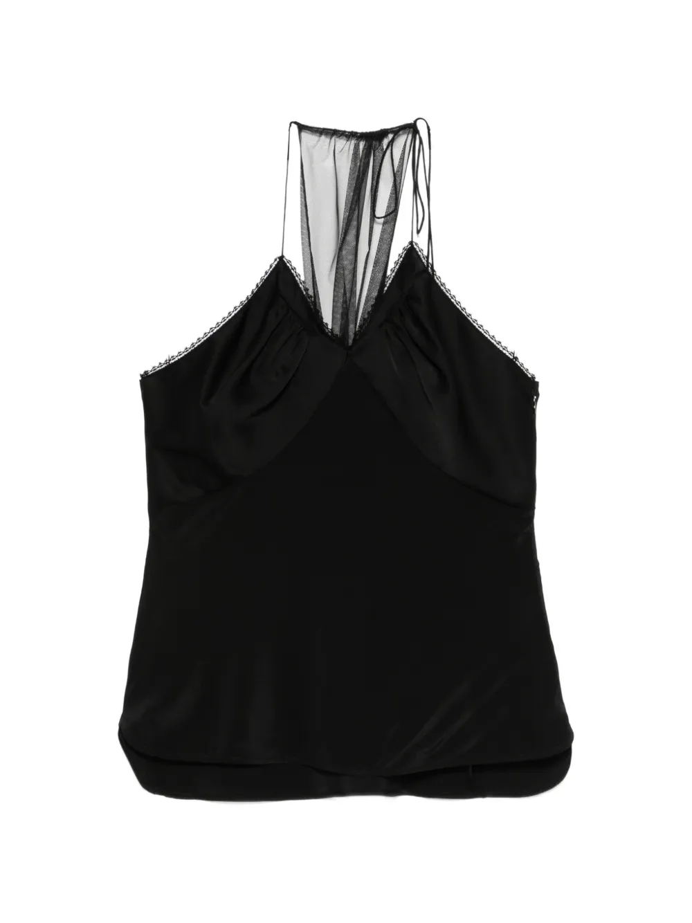 Victoria Beckham gathered halterneck top - Nero