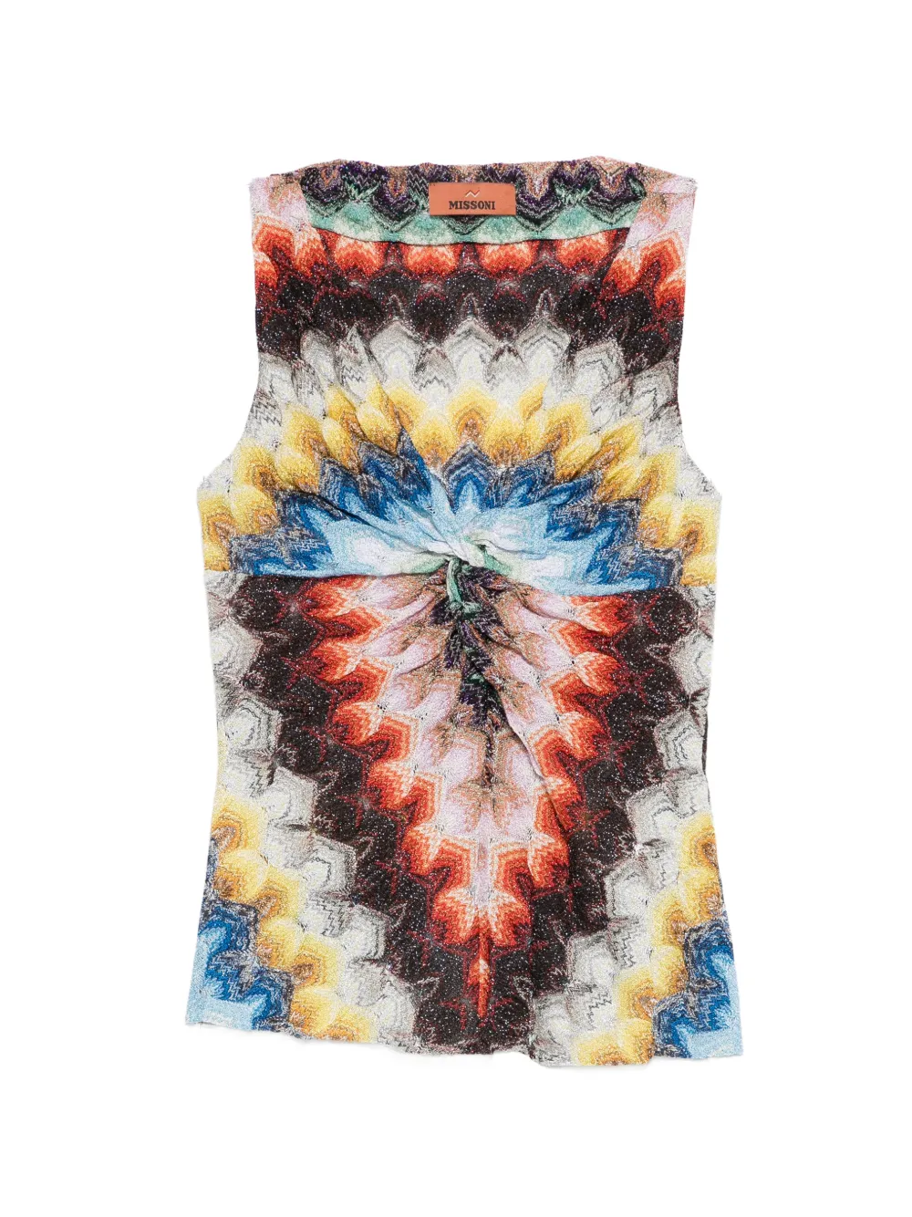 Missoni patterned twist top - Rosso