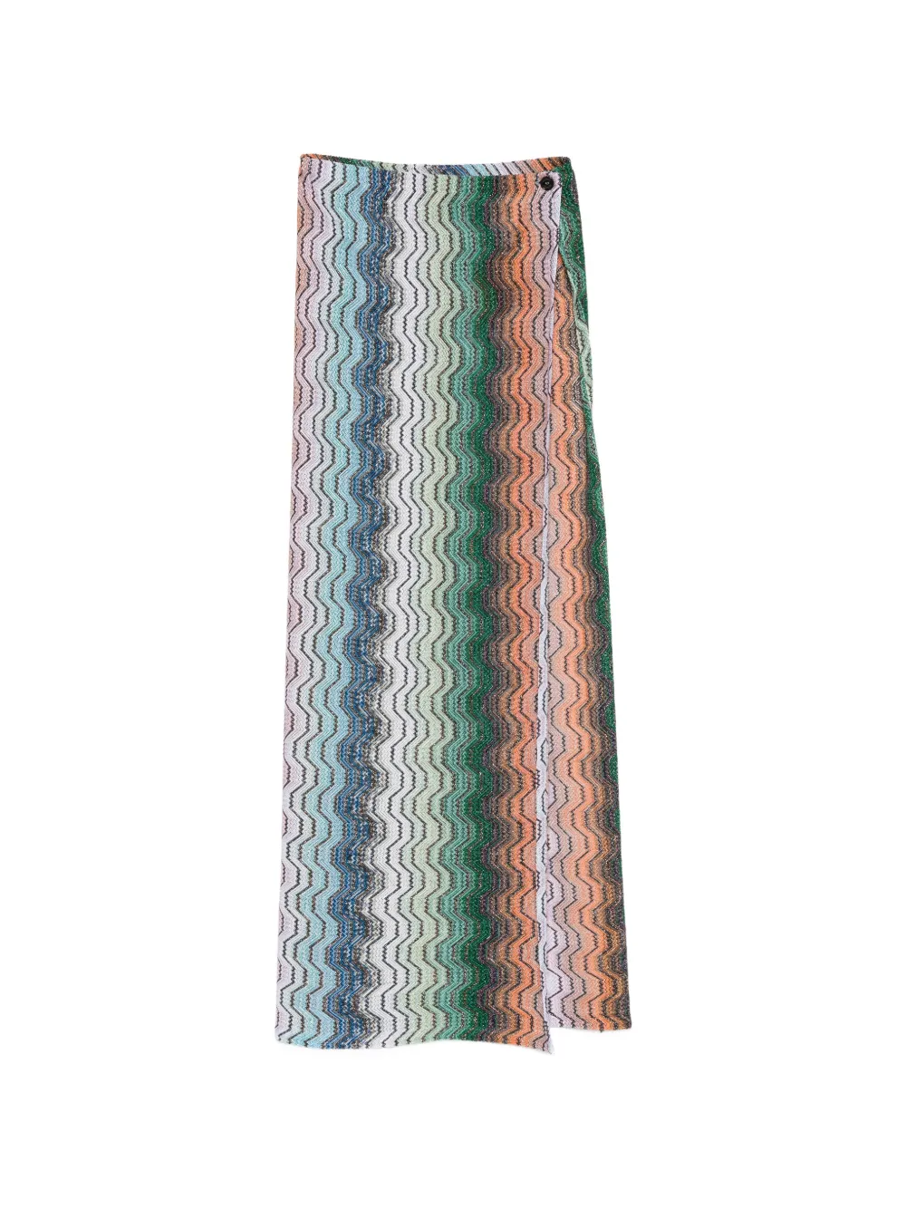 Missoni chevron-pattern maxi beach skirt - Grün