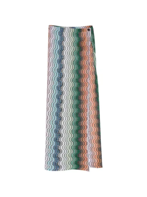 Missoni chevron-pattern maxi beach skirt