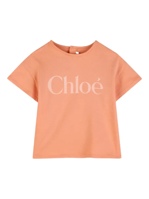 Chloé Kids logo-print T-shirt