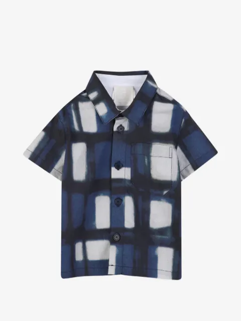 Givenchy Kids pocket checked shirt