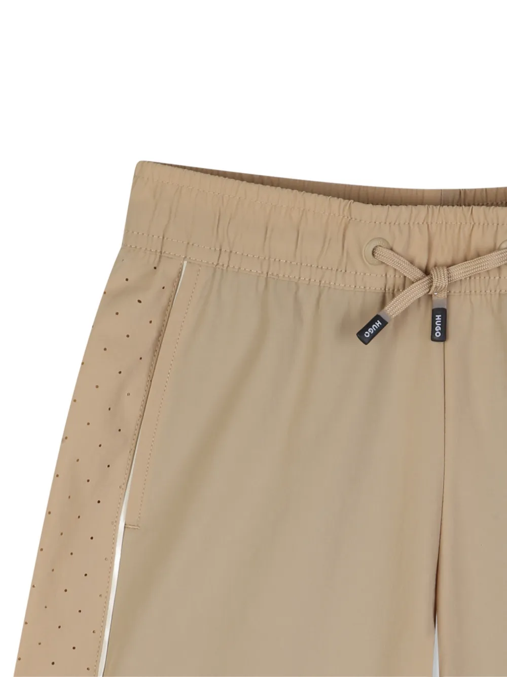 HUGO KIDS Shorts met trekkoord Beige