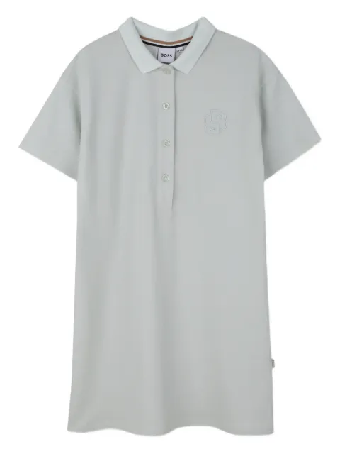 BOSS Kidswear vestido manga corta con logo bordado