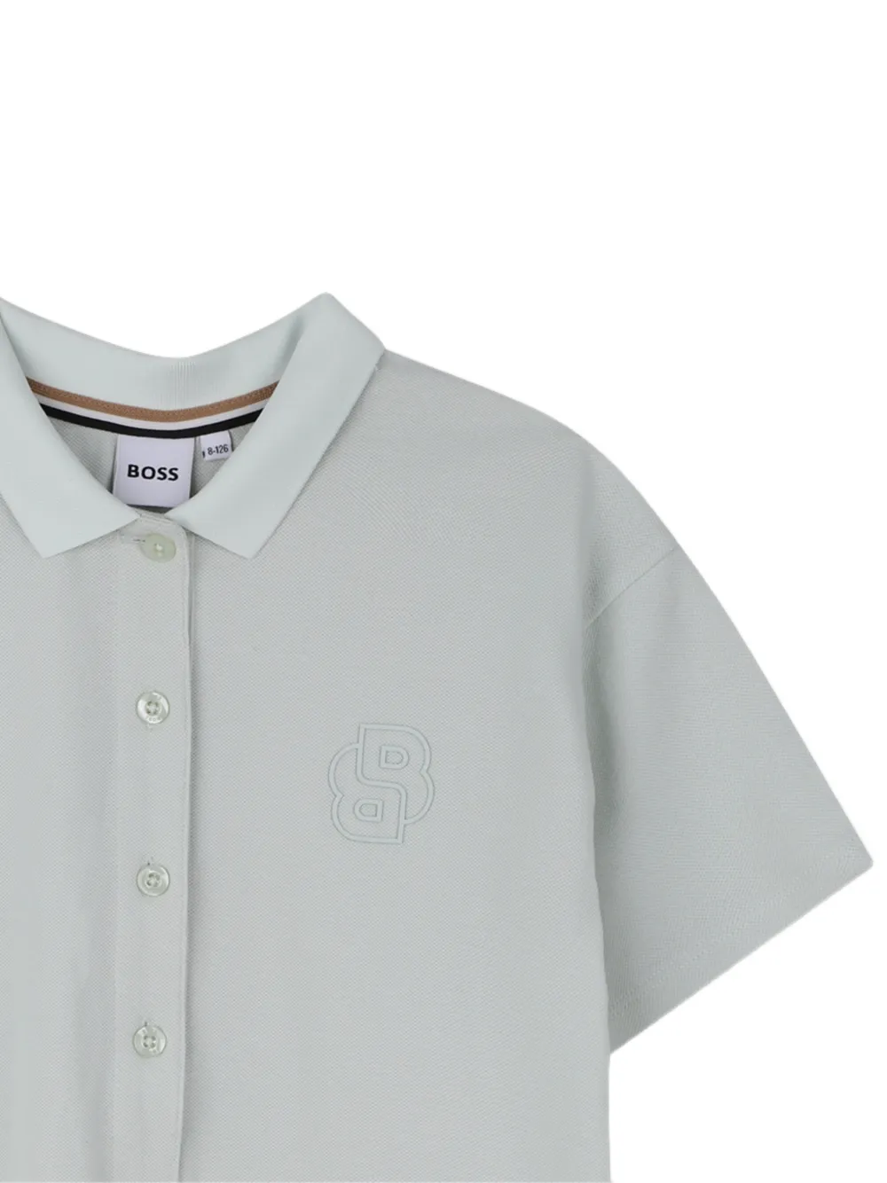 BOSS Kidswear Jurk met korte mouwen Grijs